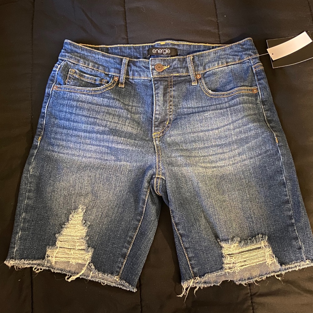 Denim Bermuda shorts